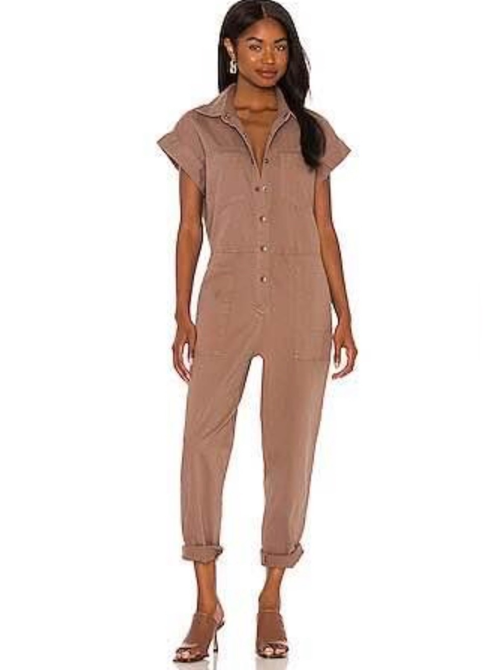 PISTOLA “Naomi” Utility Jumpsuit in Teddy